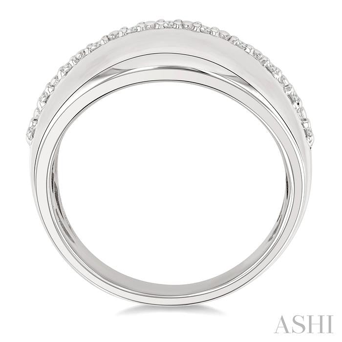ASHI Silver Bold Diamond Fashion Ring 85928PPSSSLRG