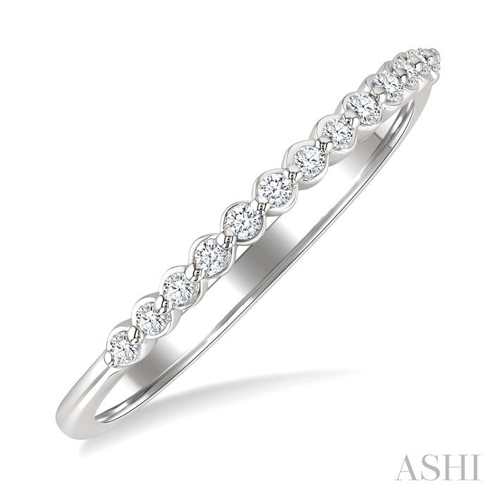 ASHI Silver Diamond Fashion Band 85938PPSSSLRG