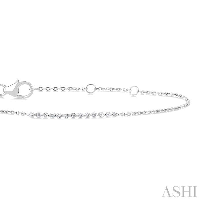 ASHI Silver Diamond Fashion Chain Bracelet 85938PPSSSLTB