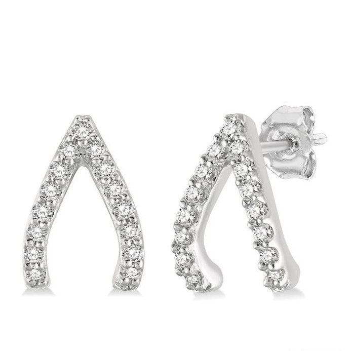 Parkplace Jewelers Wishbone Petite Diamond Fashion Earrings 641B8PPTSERWG