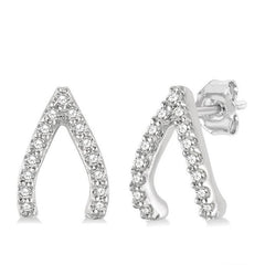 Parkplace Jewelers Wishbone Petite Diamond Fashion Earrings 641B8PPTSERWG