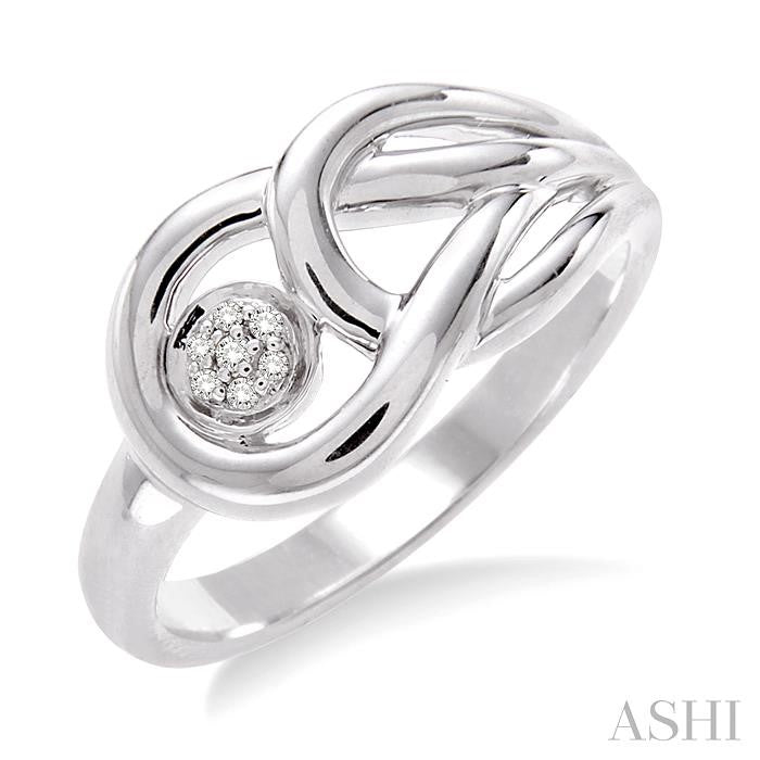 ASHI Silver Round Shape Diamond Ring 86069PPSSSLRG