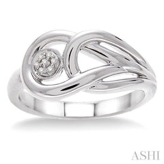 ASHI Silver Round Shape Diamond Ring 86069PPSSSLRG