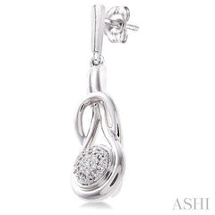 ASHI Silver Diamond Fashion Earrings 86139PPSSSLER