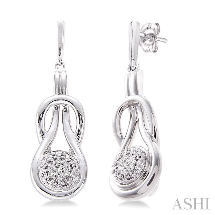 ASHI Silver Diamond Fashion Earrings 86139PPSSSLER