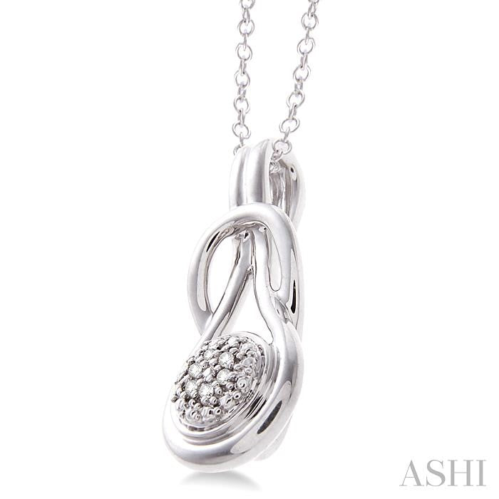 ASHI Silver Diamond Fashion Pendant 86139PPSSSLPD