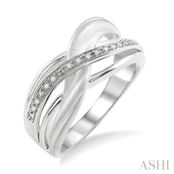 ASHI Silver Swirl Diamond Fashion Ring 86329PPSSSLRG