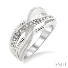 ASHI Silver Swirl Diamond Fashion Ring 86329PPSSSLRG