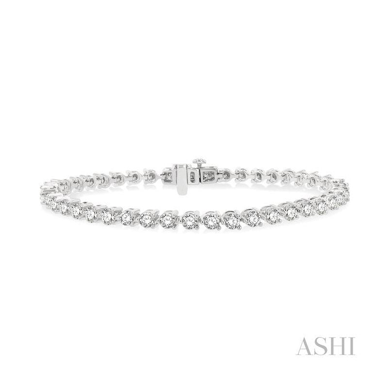 ASHI Diamond Tennis Bracelet 70724PPFGWG