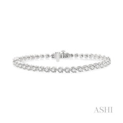 ASHI Diamond Tennis Bracelet 70724PPFGWG