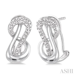 ASHI Silver Diamond Fashion Earrings 86739PPSSSLER