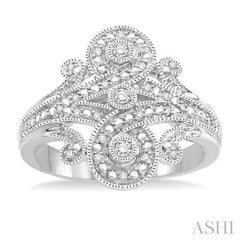ASHI Silver Bezel Diamond Fashion Ring 87428PPSXSLRG