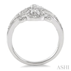 ASHI Silver Bezel Diamond Fashion Ring 87428PPSXSLRG
