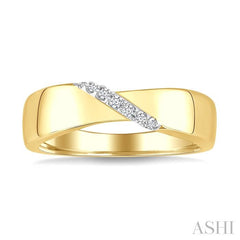 ASHI Gold Vermeil Diamond Ring 888A9PPSSSLRG-GV