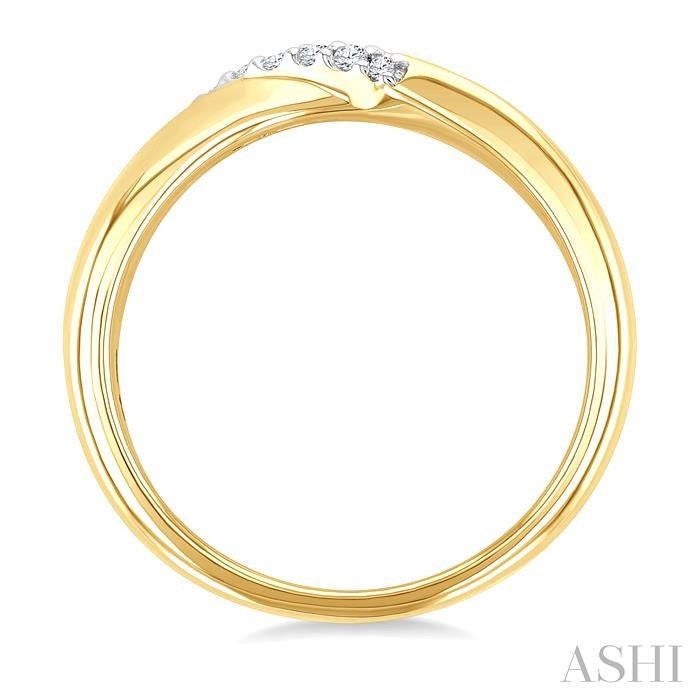 ASHI Gold Vermeil Diamond Ring 888A9PPSSSLRG-GV