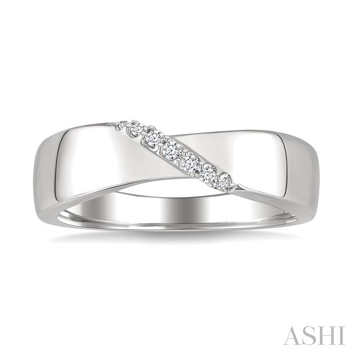 ASHI Silver Diamond Ring 888A9PPSSSLRG
