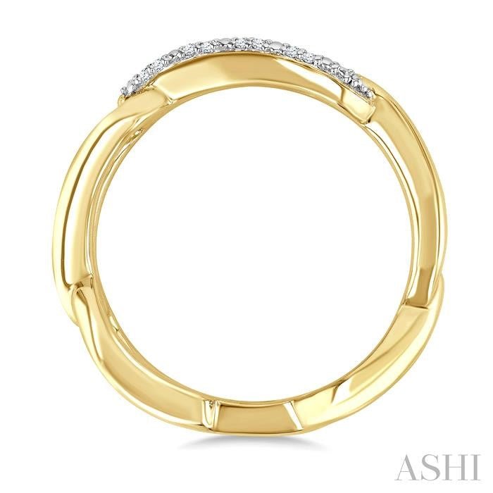 ASHI Gold Vermeil Bold Knot Diamond Fashion Ring 88948PPSSSLRG-GV