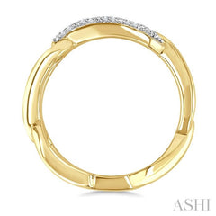 ASHI Gold Vermeil Bold Knot Diamond Fashion Ring 88948PPSSSLRG-GV