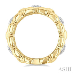 ASHI Gold Vermeil Bold Panther Link Diamond Fashion Ring 88958PPSSSLRG-GV