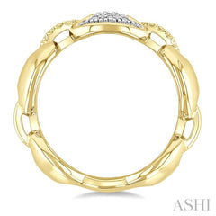 ASHI Gold Vermeil Bold Mariner Link Diamond Fashion Ring 88969PPSSSLRG-GV