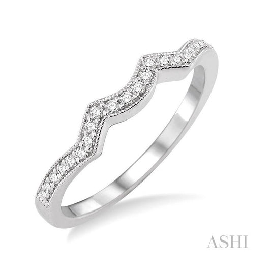 ASHI Diamond Wedding Band 14597PPFHWG-WB