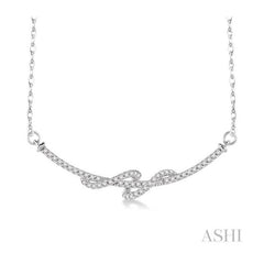 ASHI Swirl Diamond Fashion Necklace 98526PPTSPDWG
