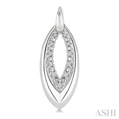 ASHI Silver Bold Marquise Shape Diamond Fashion Earrings 89028PPSSSLER