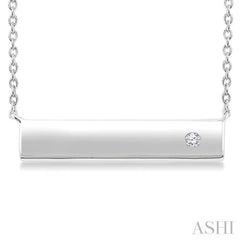 ASHI Silver Bar Diamond Fashion Pendant 891A9PPSGSLPD