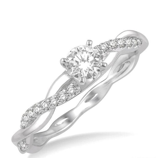 Parkplace Jewelers Round Shape Diamond Engagement Ring 263J5PPFHWG-LE