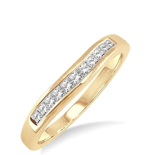 Parkplace Jewelers Channel Set Curved Diamond Wedding Band 35226PPFHYG