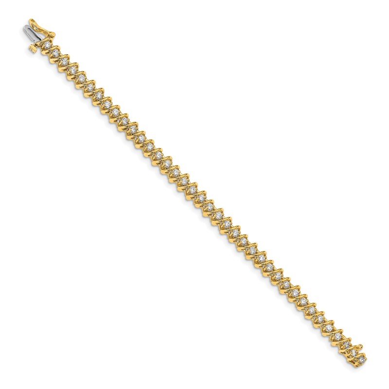 Quality Gold 14k AAA Diamond Tennis Bracelet X2003AAA