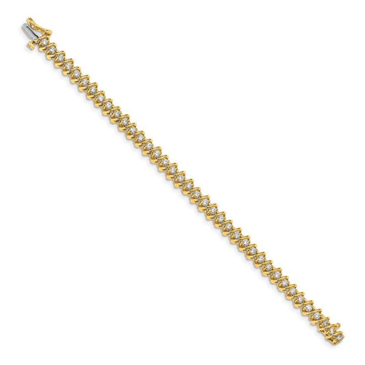 Quality Gold 14k AAA Diamond Tennis Bracelet X2003AAA