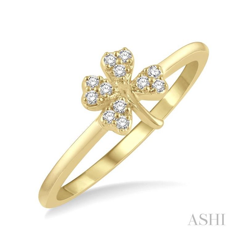 ASHI Stackable Clover Petite Diamond Fashion Ring 388C8PPFSYG