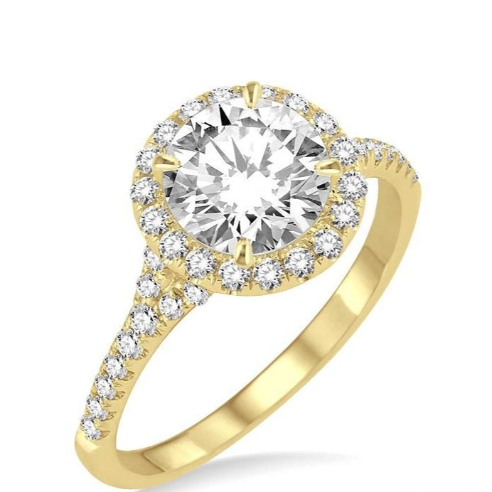 Parkplace Jewelers Round Shape Semi-Mount Halo Diamond Engagement Ring 17454PPFRYG-SM