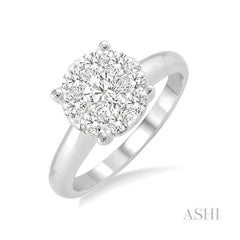 ASHI Round Shape Lovebright Essential Diamond Ring 36902PPFVWG