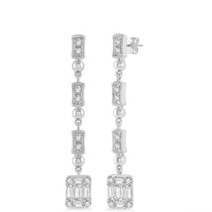 Parkplace Jewelers Fusion Diamond Long Earrings 974A3PPFGERWG