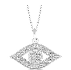 Parkplace Jewelers Silver Eye Diamond Fashion Pendant 87929PPSSSLPD