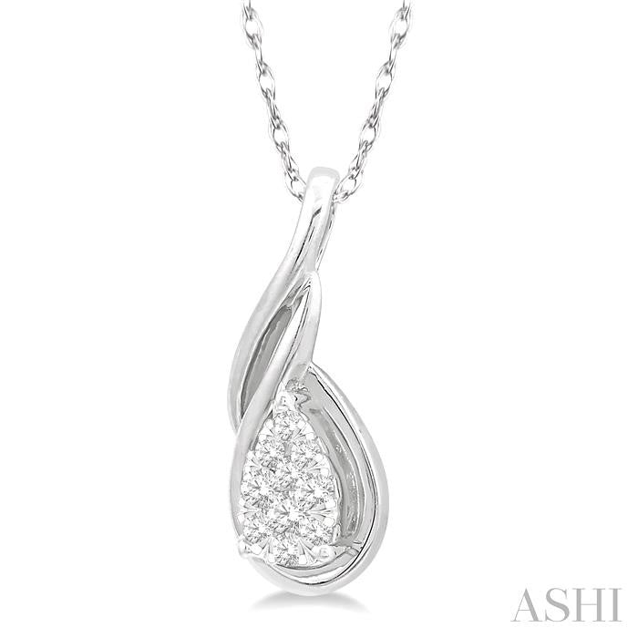 ASHI Pear Shape Lovebright Diamond Fashion Pendant 900A8PPFGPDWG