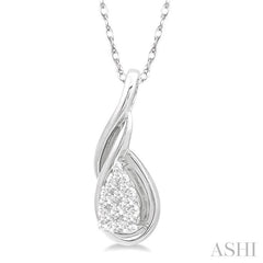 ASHI Pear Shape Lovebright Diamond Fashion Pendant 900A8PPFGPDWG