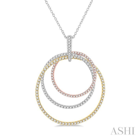 ASHI Circle Diamond Fashion Pendant 901J0PPFVPD3T-1.15