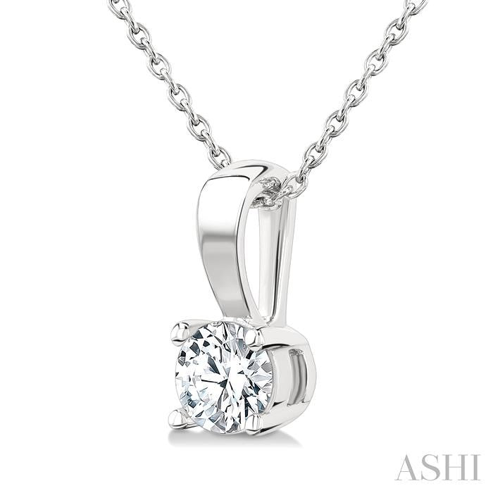 ASHI Round Shape Diamond Solitaire Pendant 90223PPFGPDWG