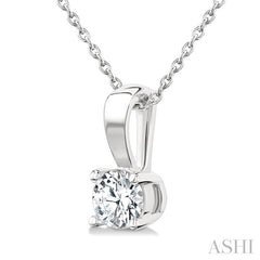 ASHI Round Shape Diamond Solitaire Pendant 90223PPFGPDWG