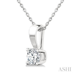 ASHI Round Shape Diamond Solitaire Pendant 90226PPFGPDWG