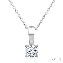 ASHI Round Shape Diamond Solitaire Pendant 90226PPFGPDWG