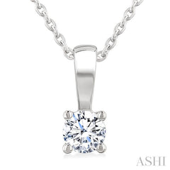 ASHI Round Shape Diamond Solitaire Pendant 90227PPFGPDWG