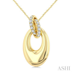 ASHI Interlock Diamond Fashion Pendant 902J5PPFGPDYG