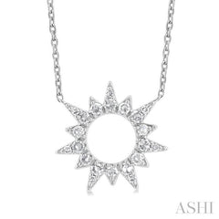 ASHI Sunburst Diamond Fashion Pendant 90387PPTSPDWG