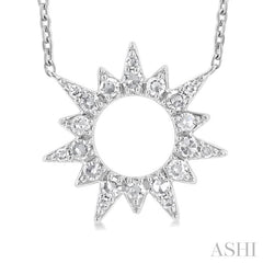 ASHI Sunburst Diamond Fashion Pendant 90387PPTSPDWG