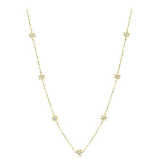 Parkplace Jewelers Star Diamond Station Necklace 996B0PPTSNKYG