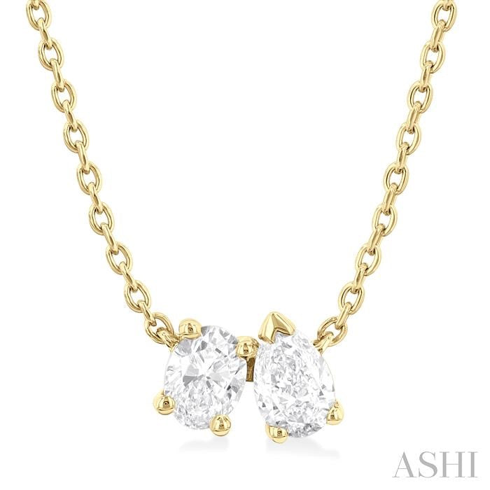 ASHI Toi Et Moi Diamond Fashion Pendant 90435PPFHPDYG